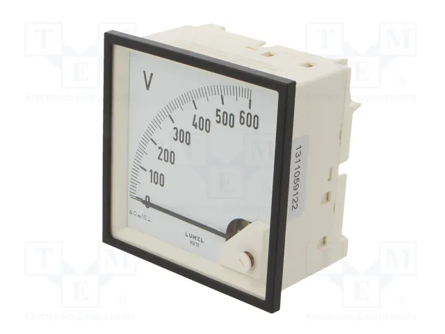 LUMEL Voltímetro Analógico para Panel MA19 0÷600V DC
