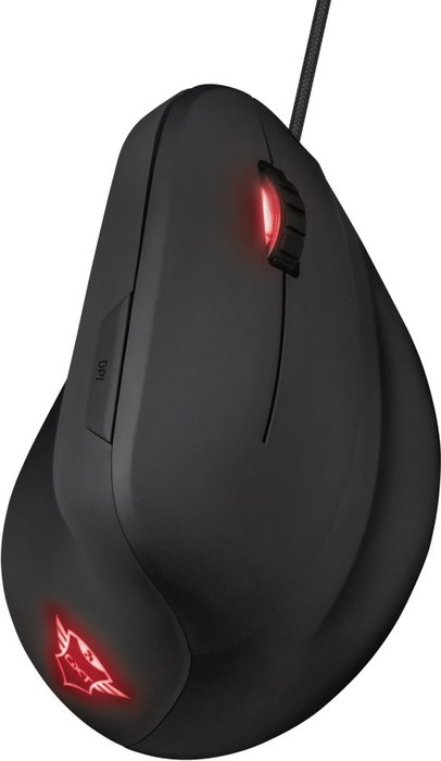 Trust GXT 144 Rexx Vertical Ratón Gaming Óptico 10000 DPI Programable Retroiluminado