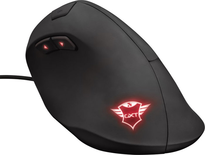 Trust GXT 144 Rexx Vertical Ratón Gaming Óptico 10000 DPI Programable Retroiluminado