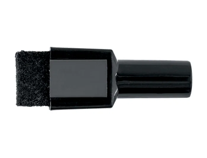 Nobo Rotuladores para Pizarra Blanca, Punta Redonda 2 mm, Borrador Integrado, Color Negro, Pack 6 Unidades