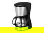 ARGON Cafetera Vaso Filtro 6 Tazas 750ml 550W Acero y Vidrio con Plato Calentador 22x16.5x28cm (Set de 6)