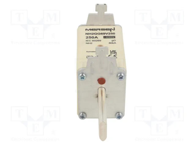 MERSEN Fusible NH2 de Cartucho Cerámico 250A 690VAC MERSEN Fusible NH2 de Cartucho Cerámico 250A 690VAC