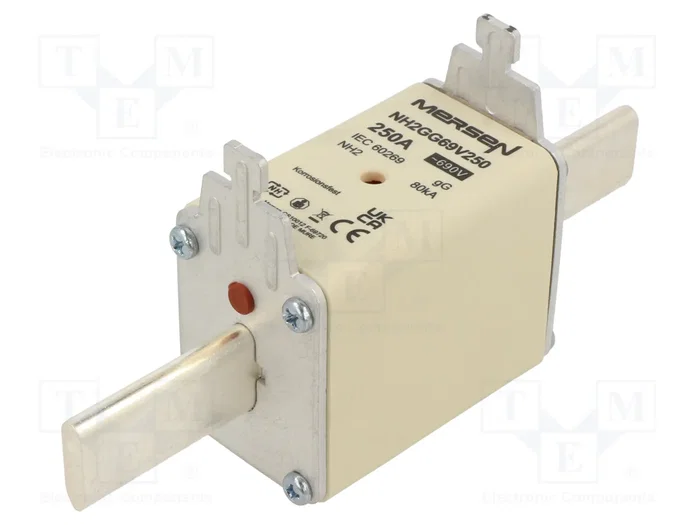 MERSEN Fusible NH2 de Cartucho Cerámico 250A 690VAC MERSEN Fusible NH2 de Cartucho Cerámico 250A 690VAC
