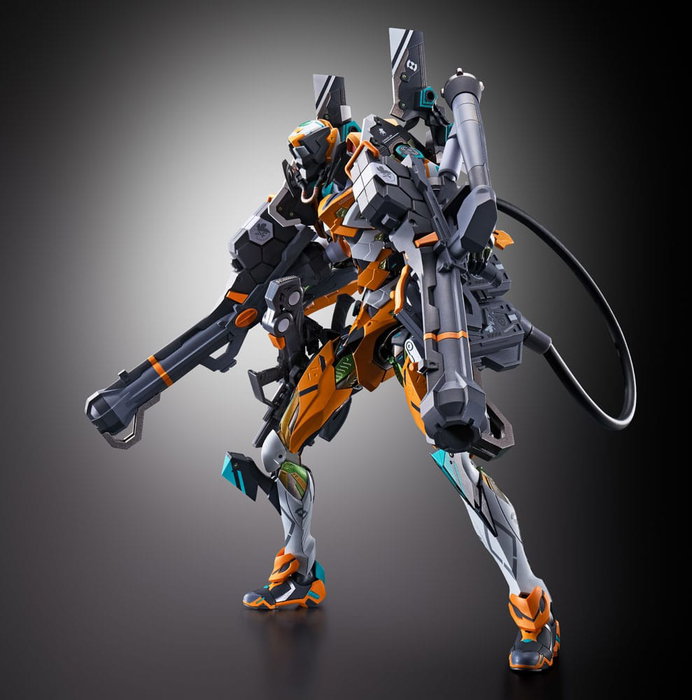 Bandai Tamashii Nations Neon Genesis Evangelion Figura Diecast Metal Build Eva Test Type-00/00 30th con la Lanza de Longinus, 22 cm