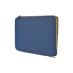 Tucano Funda Doppio Neopren con Compartimento para MacBook Pro 14" y Tableta, Azul, BFDOP1314-B, Hecha con Materiales Reciclados