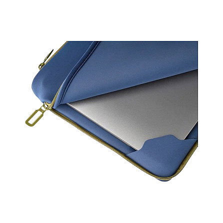 Tucano Funda Doppio Neopren con Compartimento para MacBook Pro 14" y Tableta, Azul, BFDOP1314-B, Hecha con Materiales Reciclados