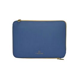 Tucano Funda Doppio Neopren con Compartimento para MacBook Pro 14" y Tableta, Azul, BFDOP1314-B, Hecha con Materiales Reciclados