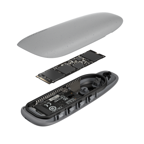 ASUS COBBLE Caja externa para SSD M.2 USB-C Gris