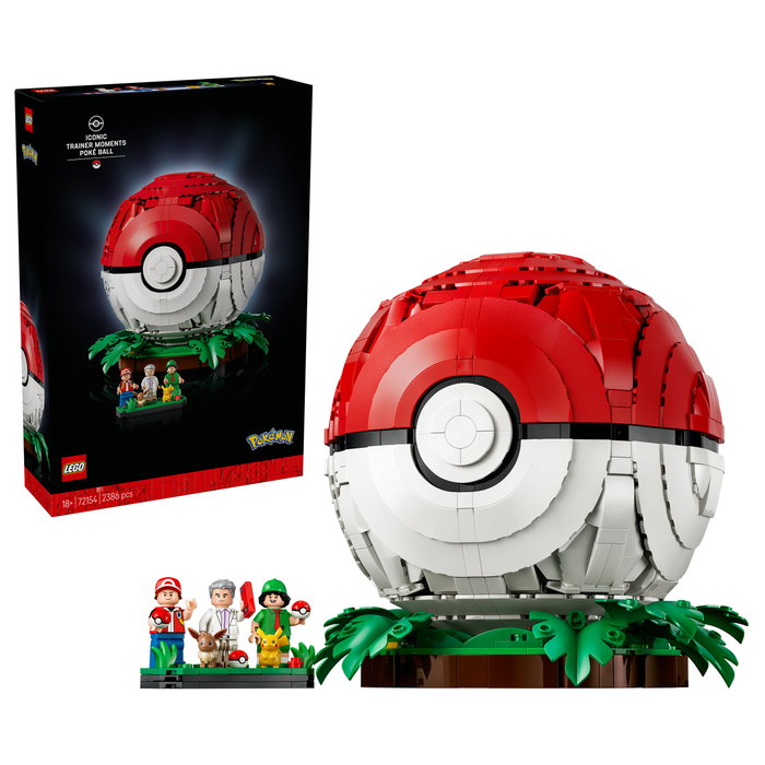 LEGO 72154 Pokémon Poké Ball con Momentos Icónicos de Entrenadores