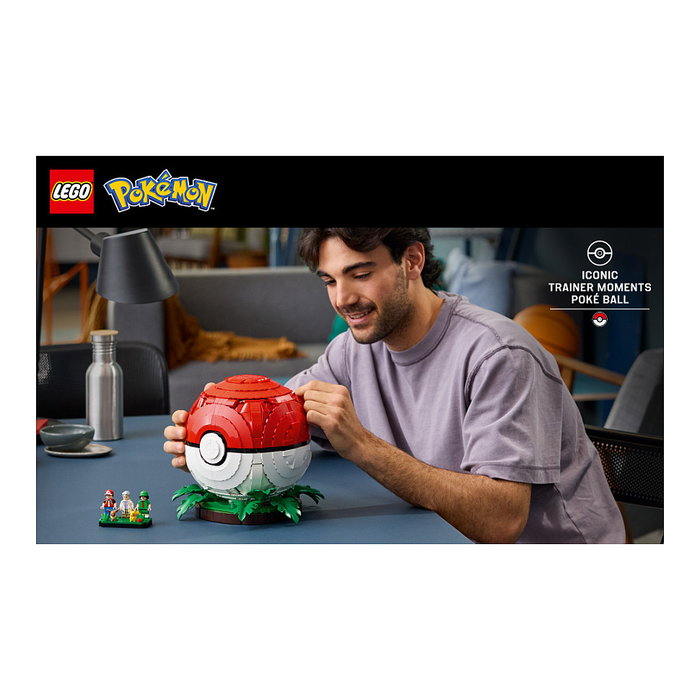 LEGO 72154 Pokémon Poké Ball con Momentos Icónicos de Entrenadores