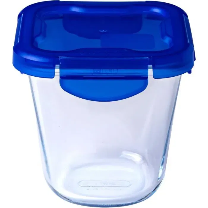 Pyrex PYR3426470285155 Juego de 3 Recipientes para Pasta Cook&Go de Cristal con Tapa Hermética 12 x 12 cm 0,8 L