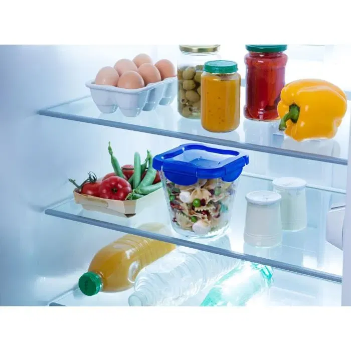Pyrex PYR3426470285155 Juego de 3 Recipientes para Pasta Cook&Go de Cristal con Tapa Hermética 12 x 12 cm 0,8 L