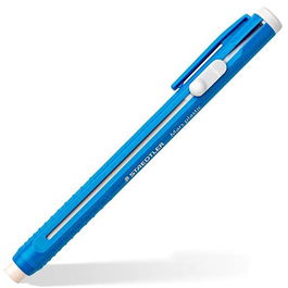 Staedtler Portagomas Mars Plastic Con Clip + Goma Recarga Azul (Set 10) Ref. 528 55 (Set de 10)