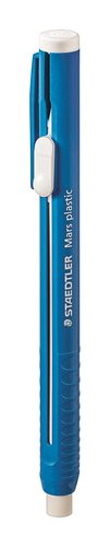 Staedtler Mars Plastic Portagomas con Clip y Recargas, Set de 10 Staedtler Mars Plastic Portagomas con Clip y Recargas, Set de 10