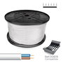 Sediles Manguera tubular h05vv-f 2 x 1,00 mm² blanca 300 m