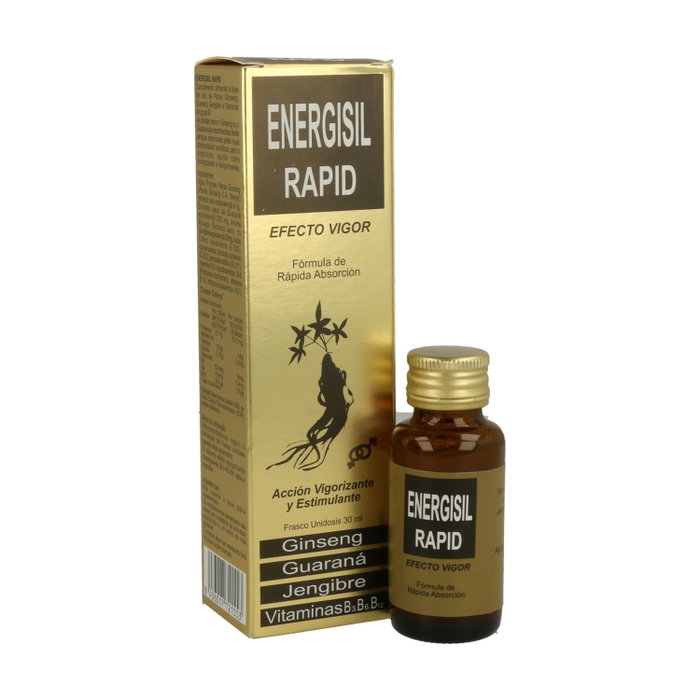 Pharma OTC Energisil Rapid 30 ml Complemento Alimenticio Líquido Energía y Vitalidad Unidosis Pharma OTC Energisil Rapid 30 ml Complemento Alimenticio Líquido Energía y Vitalidad Unidosis