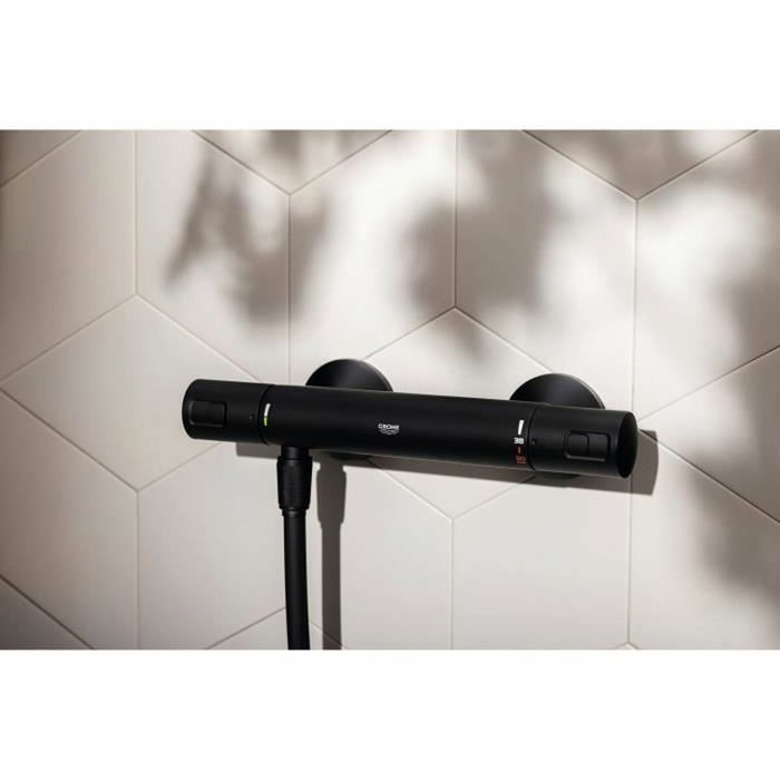 Grohe Mezclador termostático de ducha Precision Start - Negro mate