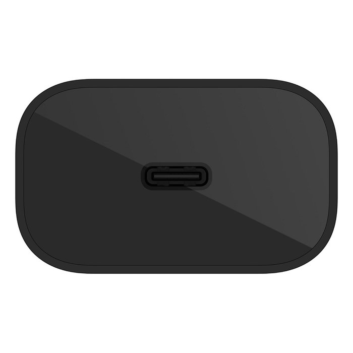 Belkin WCA004vfBK Cargador USB-C 25W BOOST CHARGE con Power Delivery 3.0 (PPS), Compatible con Galaxy S23, Smartphone, AC, Negro