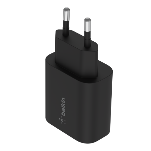 Belkin WCA004VFBK Cargador de Pared USB-C 25W con Power Delivery 3.0 - Negro Belkin WCA004VFBK Cargador de Pared USB-C 25W con Power Delivery 3.0 - Negro
