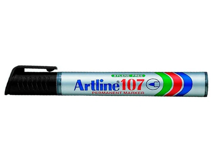 Artline 107 Rotulador Permanente Tinta Negra Punta Redonda Trazo 1.5 mm