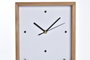 DKD Home Decor Reloj de Pared Colección Casitas Ambiente Urban Blanco Marron 4 x 30 x 20 cm