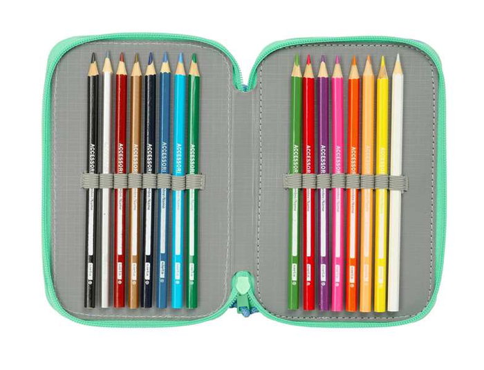 Safta Plumier Triple Bluey "Sisters" 37 Pcs 12,5x19,5x5,5 cm