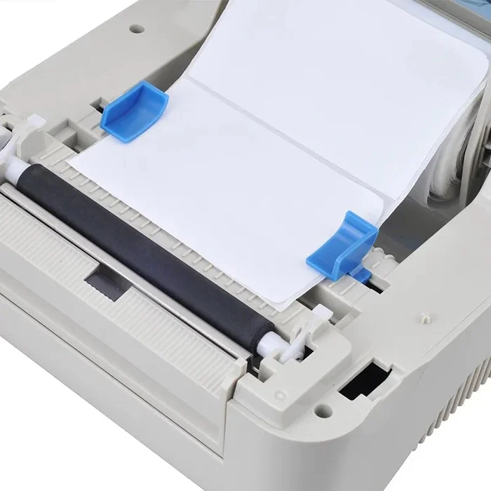 Avpos e49 Impresora Térmica de Etiquetas, 300 dpi, USB y LAN, Gris