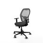 PIQUERAS Y CRESPO Silla de oficina Jorquera Gris con mecanismo Sincro/Traslack
