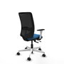 PIQUERAS Y CRESPO Silla de oficina Zulema con mecanismo Sincro/Traslack, Azul claro y Negro