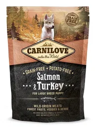 Carnilove Pienso Cachorro Razas Grandes Salmón y Pavo para Perro 1,5 kg