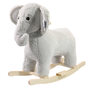 DKD Home Decor Mecedora Elefante Gris y Natural
