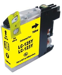 LSM Cartucho de Tinta Compatible Amarillo para Brother LC121Y LC123Y