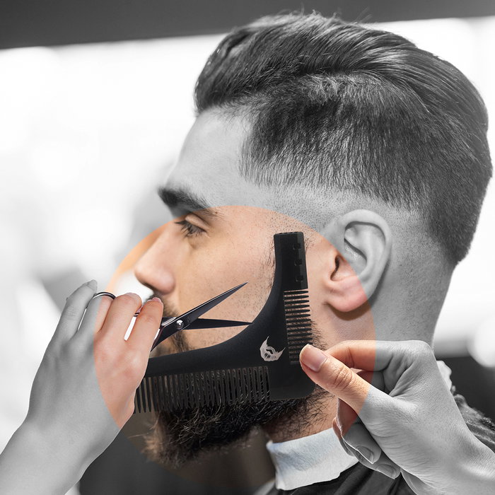 Cosmetic Club Peine Barba Estructurante Barber Shop para Dominar y Curar el Aspecto de Cualquier Tamaño de Barba