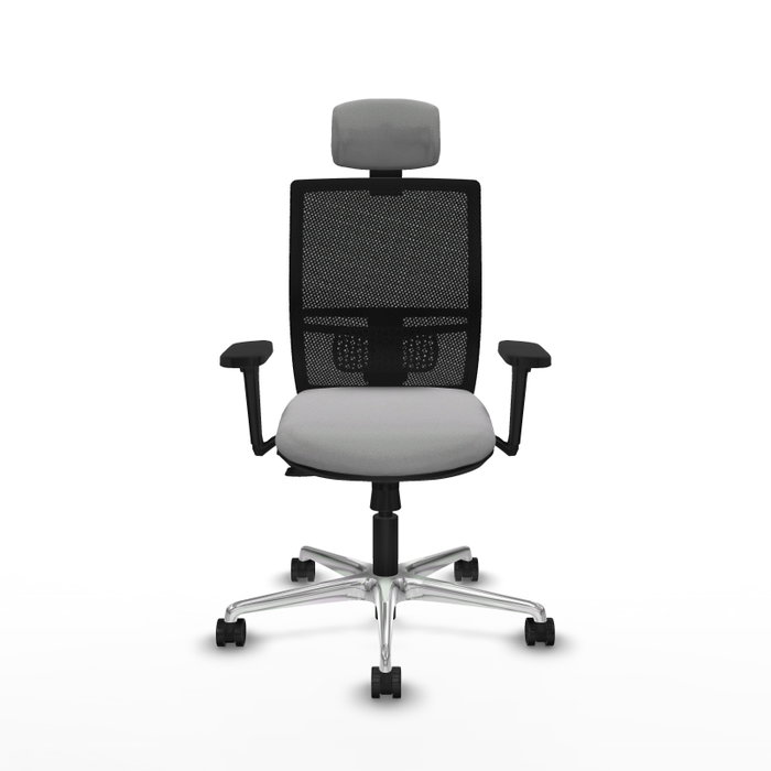 PIQUERAS Y CRESPO Silla de oficina Yunquera Gris claro y Negro PIQUERAS Y CRESPO Silla de oficina Yunquera Gris claro y Negro