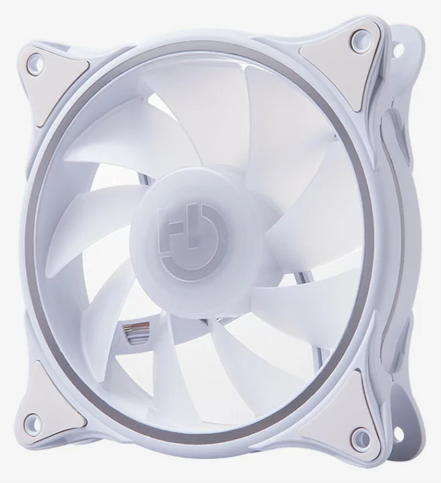 Hiditec Ventilador de caja N18 ARGB 12 cm - Ventilador para PC con iluminación RGB direccionable y control PWM