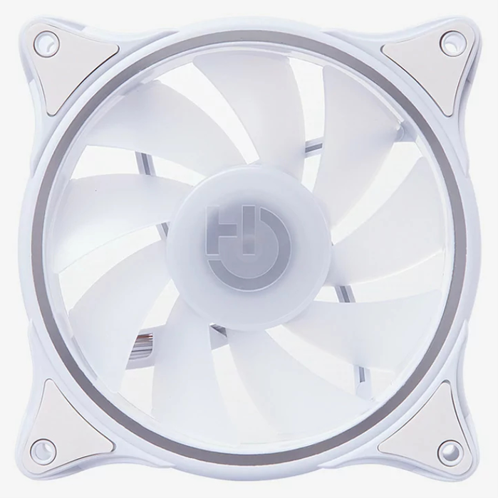 Hiditec Ventilador de caja N18 ARGB 12 cm - Ventilador para PC con iluminación RGB direccionable y control PWM
