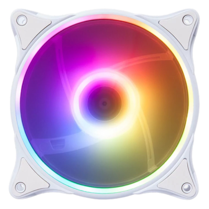 Hiditec Ventilador de caja N18 ARGB 12 cm - Ventilador para PC con iluminación RGB direccionable y control PWM
