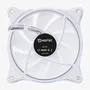 Hiditec N18 Ventilador para PC 12 cm ARGB Blanco - Soporte Hidráulico, 19.5 dB, 37.8 CFM, Iluminación LED Multicolor, 3-Pin + 4-Pin