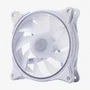 Hiditec N18 Ventilador para PC 12 cm ARGB Blanco - Soporte Hidráulico, 19.5 dB, 37.8 CFM, Iluminación LED Multicolor, 3-Pin + 4-Pin
