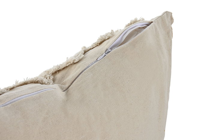 DKD Home Decor Cojin Boho Crudo 8 x 45 x 45 cm (2 Unidades) Poliester Algodon