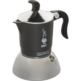Bialetti Fiammetta 2TZ grey Induction, Cafetera Espresso para 2 Tazas