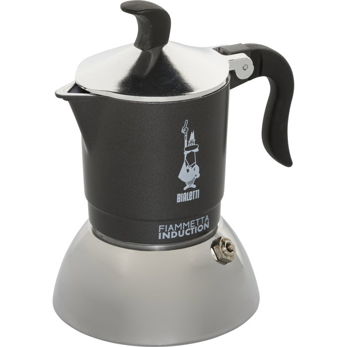 Bialetti Fiammetta 2TZ grey Induction, Cafetera Espresso para 2 Tazas Bialetti Fiammetta 2TZ grey Induction, Cafetera Espresso para 2 Tazas