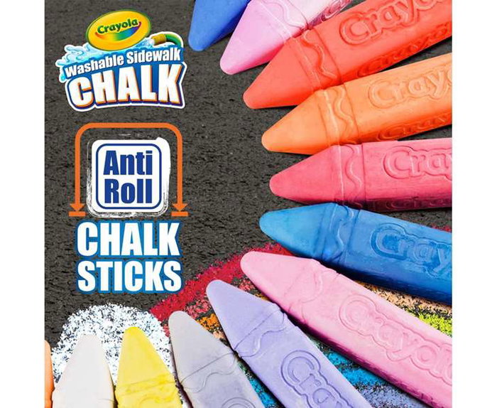 Crayola Tizas de Suelo Lavables Maxi, 48 unidades Crayola Tizas de Suelo Lavables Maxi, 48 unidades