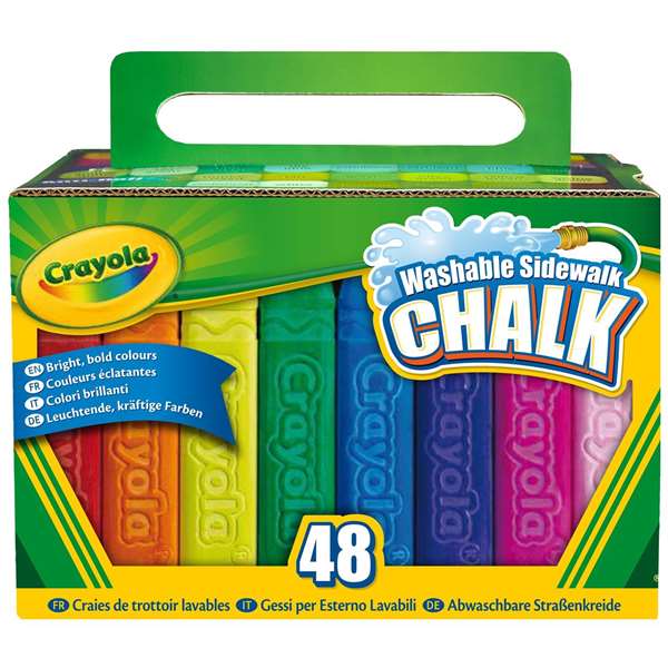 Crayola Tizas de Suelo Lavables Maxi, 48 unidades Crayola Tizas de Suelo Lavables Maxi, 48 unidades