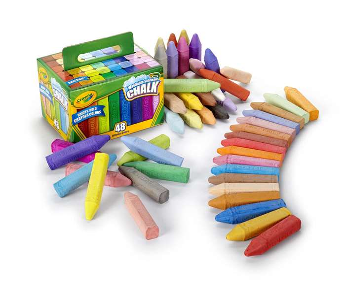 Crayola Tizas de Suelo Lavables Maxi, 48 unidades Crayola Tizas de Suelo Lavables Maxi, 48 unidades