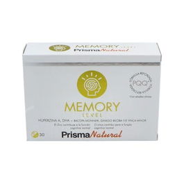 PRISMA NATURAL Memory Level 30 Cápsulas - Complemento Alimenticio para la Memoria y Concentración con DHA y Ginkgo