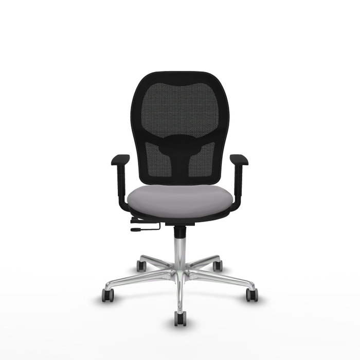PIQUERAS Y CRESPO Silla de oficina Jorquera Gris y Negro con mecanismo Sincro/Traslack
