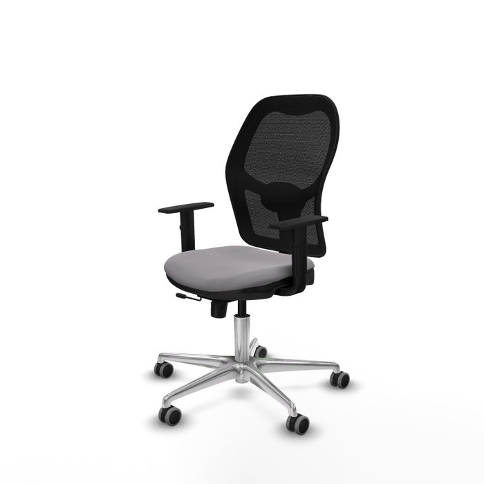 PIQUERAS Y CRESPO Silla de oficina Jorquera Gris y Negro con mecanismo Sincro/Traslack