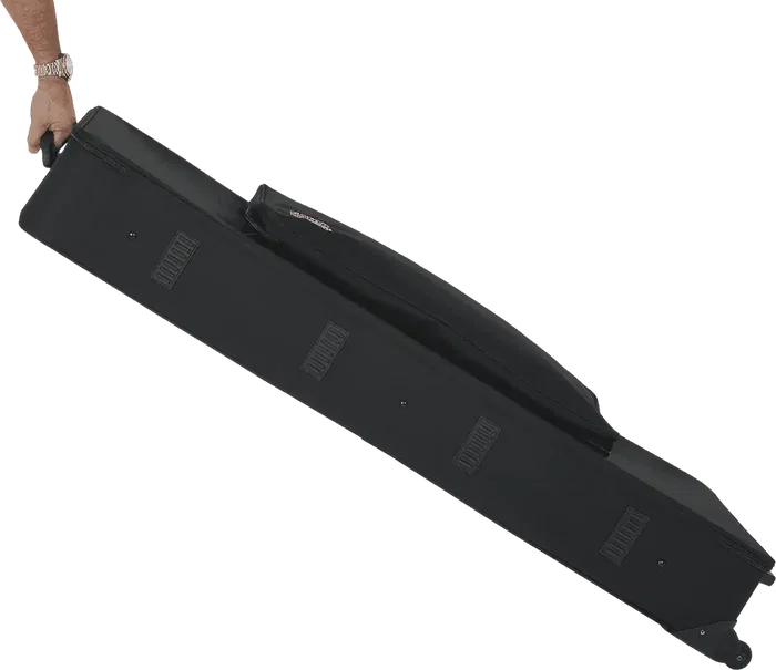 GATOR Softcase para Teclado Gator GK, 76 Teclas, Negro, Con Ruedas, Dimensiones 1346.2 x 482.6 x 184.2 mm