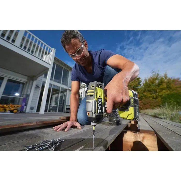 Ryobi Caja a prueba de golpes 10 accesorios atornillado Torx 50 mm Philips Pozidriv